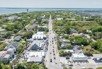 arial image of sullivans island