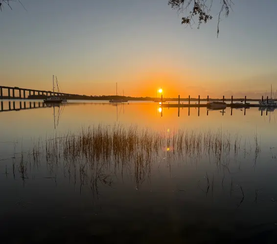 sunrise on Daniel Island